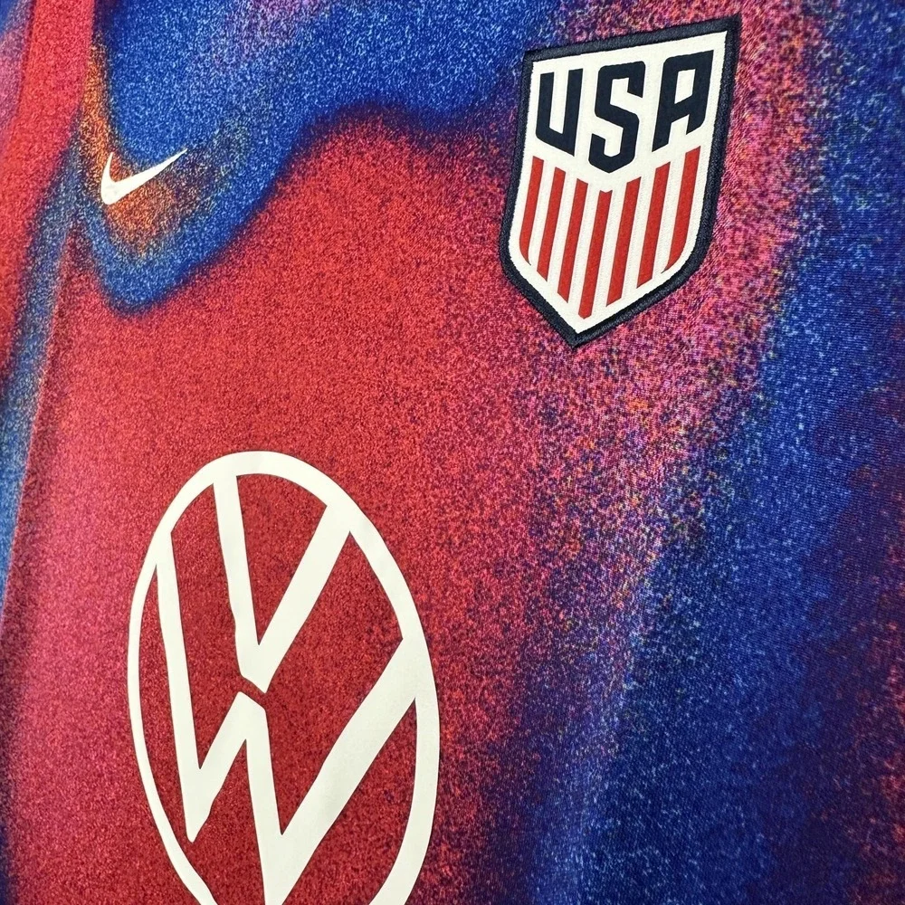 USA Soccer Jersey Mens XL Multi-Color Nike Dri Fit Volkswagen USMNT Pre Match